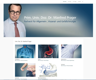 Webseite Chirurgie Prager